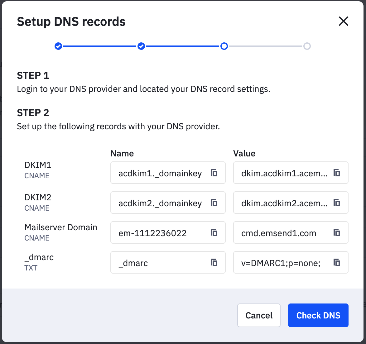 Example of DNS records in ActiveCampaign.png
